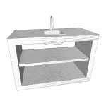 Bancada de Apoio M10B com Pia