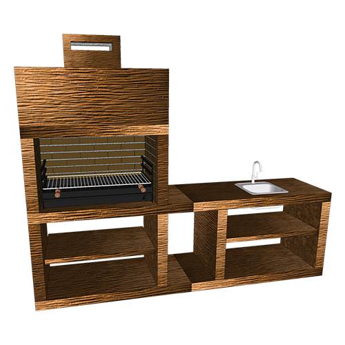 Churrasqueira CM49B com Lava Loiça