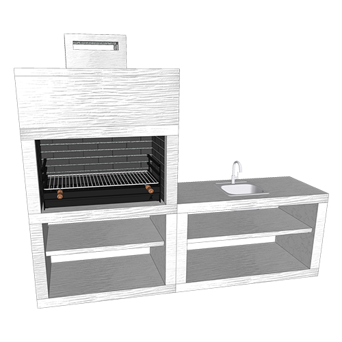 Churrasqueira CM51B com Lava Loiça