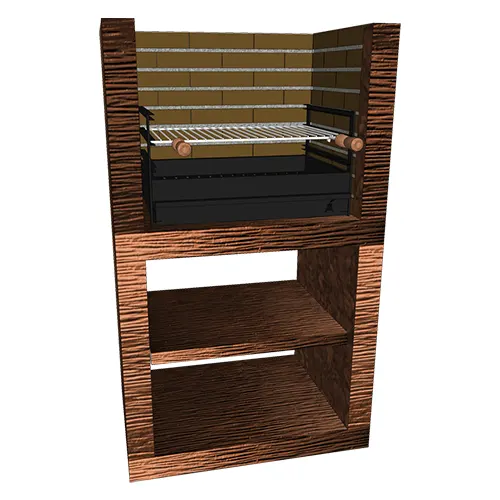 Churrasqueira Moderna Modular Simples CM06-11 Churrasqueira Moderna Modular Simples CM06