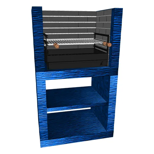 Churrasqueira Moderna Modular Simples CM06-11 Churrasqueira Moderna Modular Simples CM06