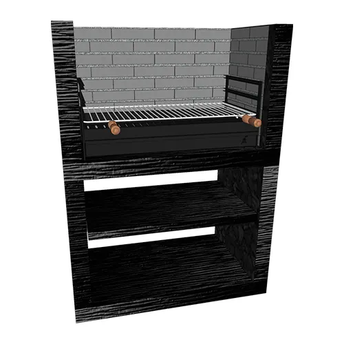 Churrasqueira Moderna Modular Simples CM07-3 Churrasqueira Moderna Modular Simples CM07