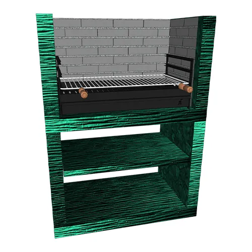 Churrasqueira Moderna Modular Simples CM07-3 Churrasqueira Moderna Modular Simples CM07