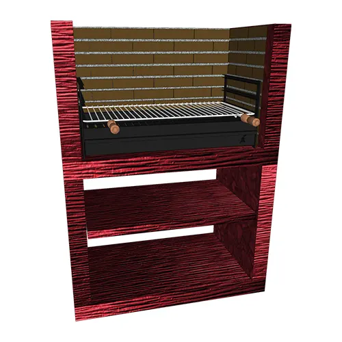 Churrasqueira Moderna Modular Simples CM07-3 Churrasqueira Moderna Modular Simples CM07