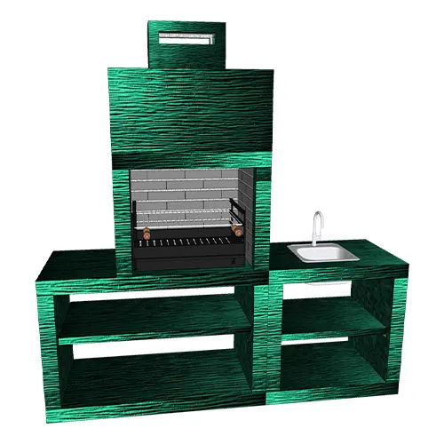 Churrasqueira Simples CM30B com Lava Loiça