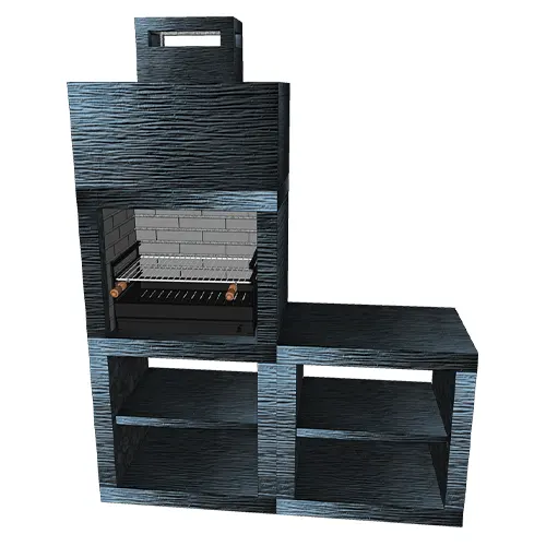 Churrasqueira Simples CM40A com Bancada-1 Churrasqueira Simples CM40A com Bancada