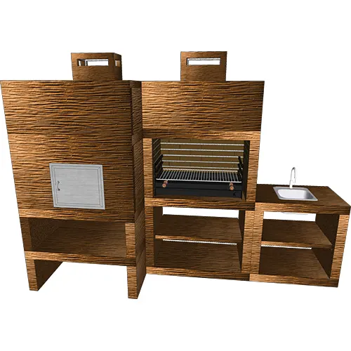 Churrasqueira e Forno CFM41B com Lava Loiça-2 Churrasqueira e Forno CFM41B com Lava Loiça
