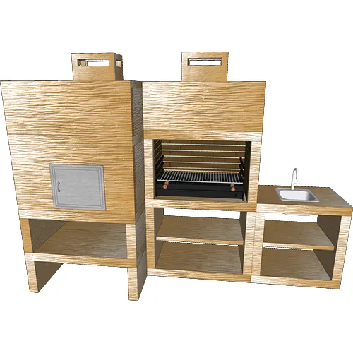 Churrasqueira e Forno CFM41B com Lava Loiça-2 Churrasqueira e Forno CFM41B com Lava Loiça