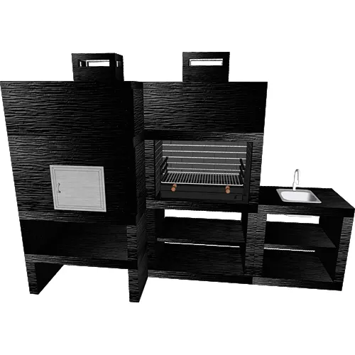 Churrasqueira e Forno CFM41B com Lava Loiça-2 Churrasqueira e Forno CFM41B com Lava Loiça