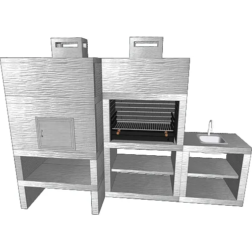 Churrasqueira e Forno CFM41B com Lava Loiça-2 Churrasqueira e Forno CFM41B com Lava Loiça