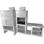 Churrasqueira e Forno CFM46A