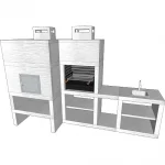 Churrasqueira e Forno CFM46B