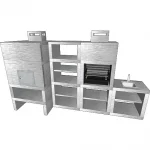 Churrasqueira e Forno CFM80B