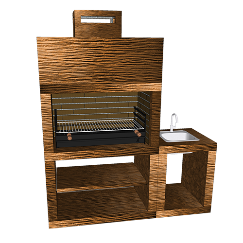 Churrasqueira CM44B com Lava Loiça