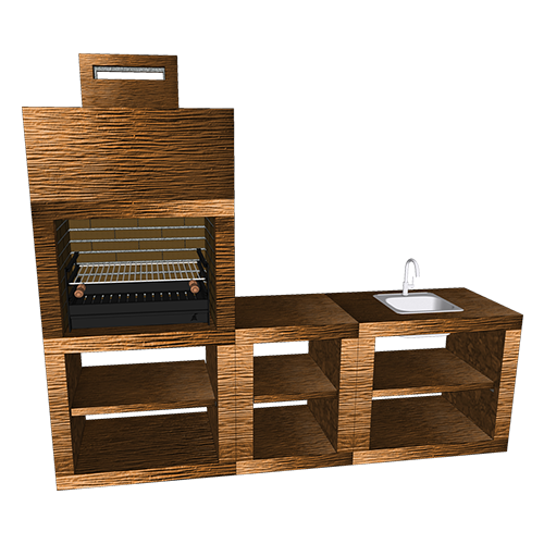 Churrasqueira CM47B com Lava Loiça